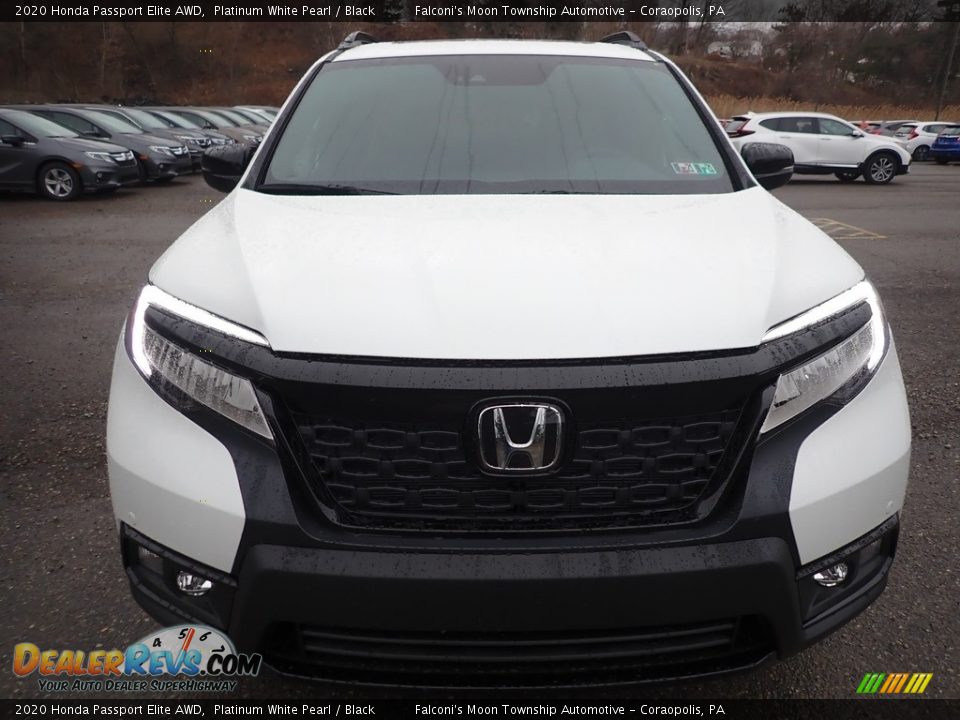 2020 Honda Passport Elite AWD Platinum White Pearl / Black Photo #7