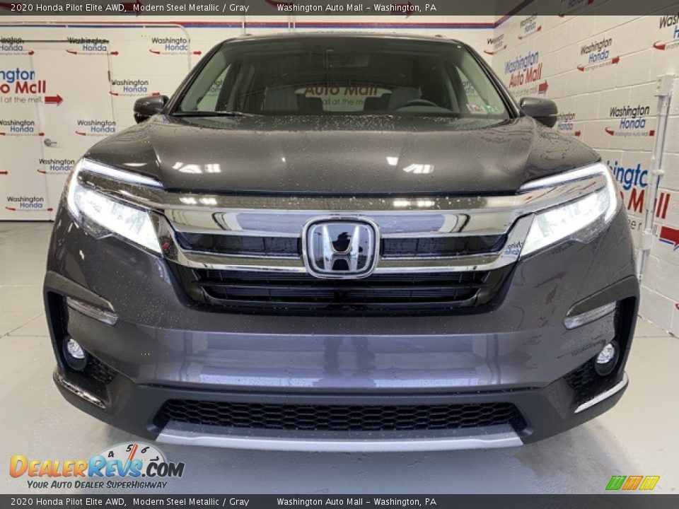 2020 Honda Pilot Elite AWD Modern Steel Metallic / Gray Photo #3