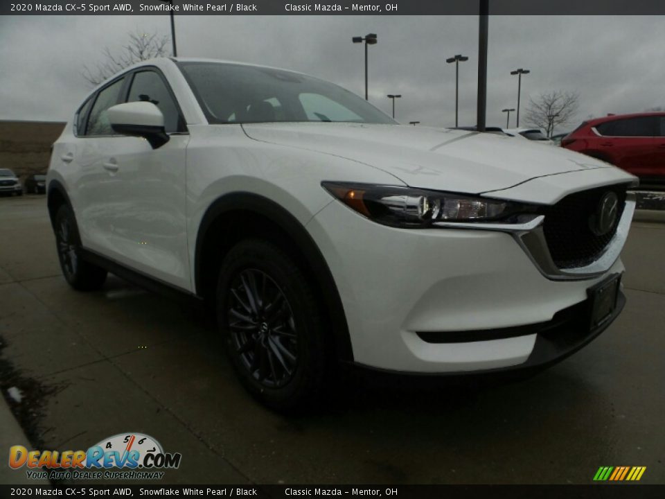 2020 Mazda CX-5 Sport AWD Snowflake White Pearl / Black Photo #1