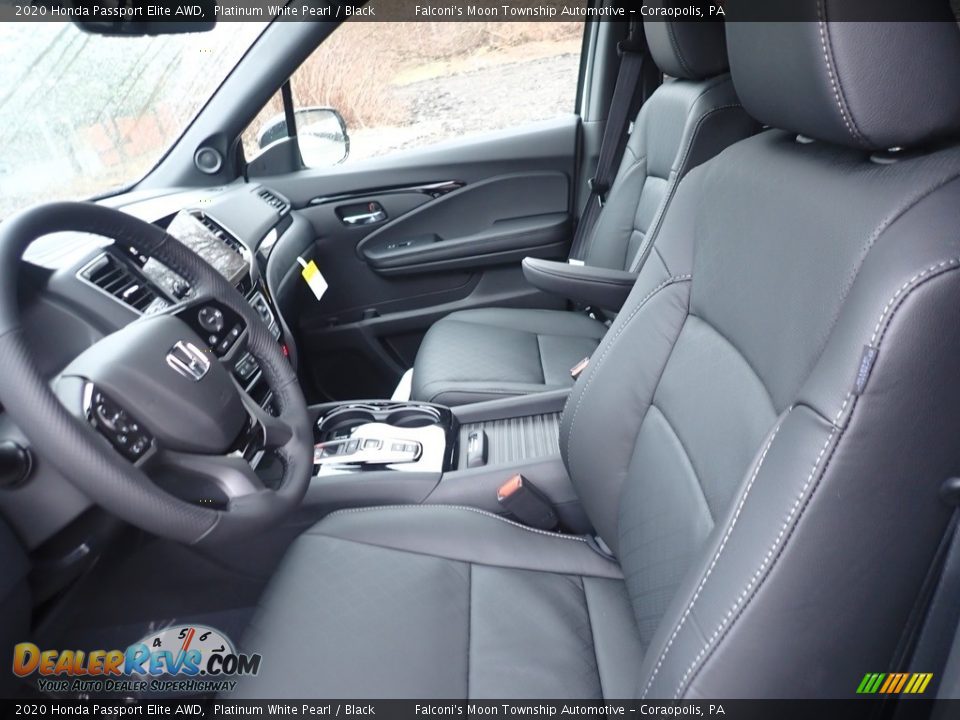 2020 Honda Passport Elite AWD Platinum White Pearl / Black Photo #9