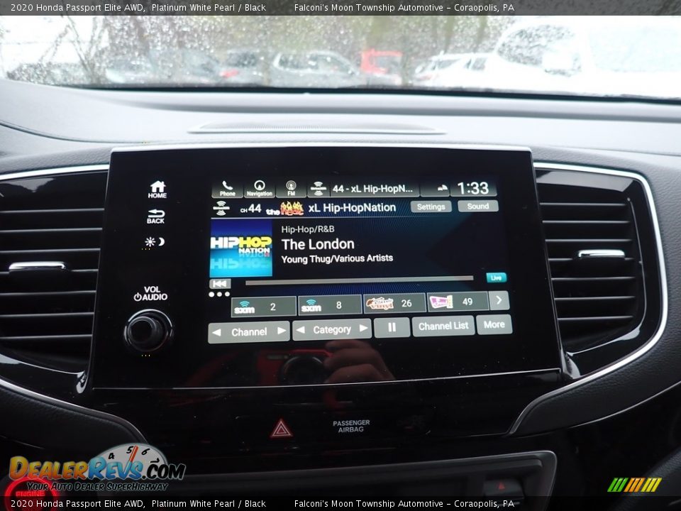 2020 Honda Passport Elite AWD Platinum White Pearl / Black Photo #13