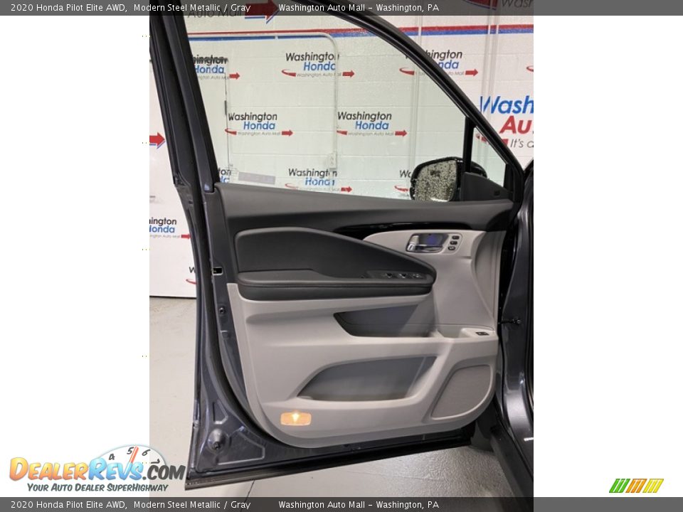 2020 Honda Pilot Elite AWD Modern Steel Metallic / Gray Photo #10