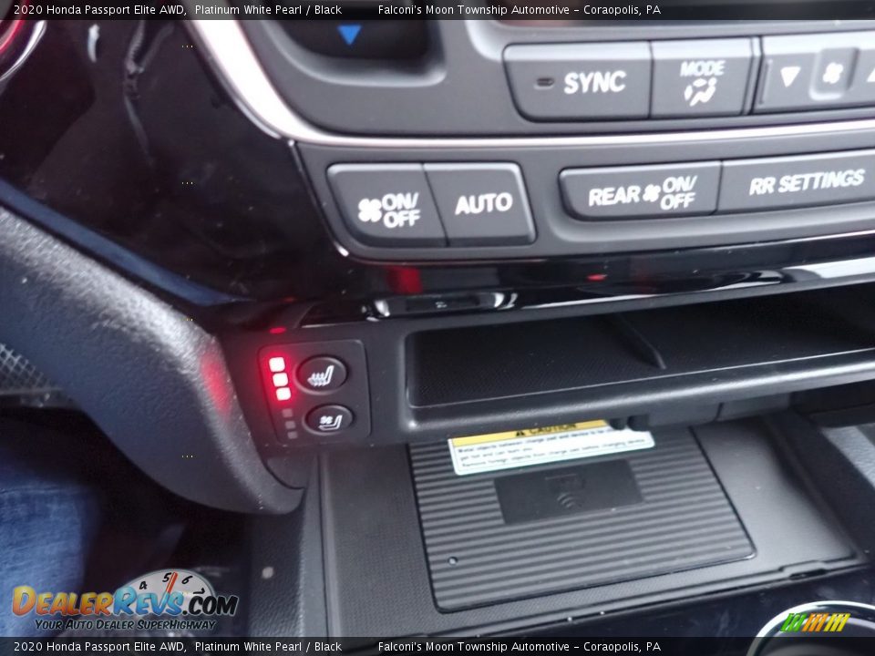 2020 Honda Passport Elite AWD Platinum White Pearl / Black Photo #15