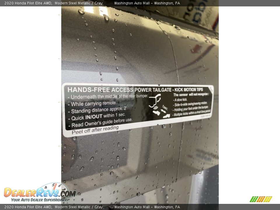 2020 Honda Pilot Elite AWD Modern Steel Metallic / Gray Photo #22