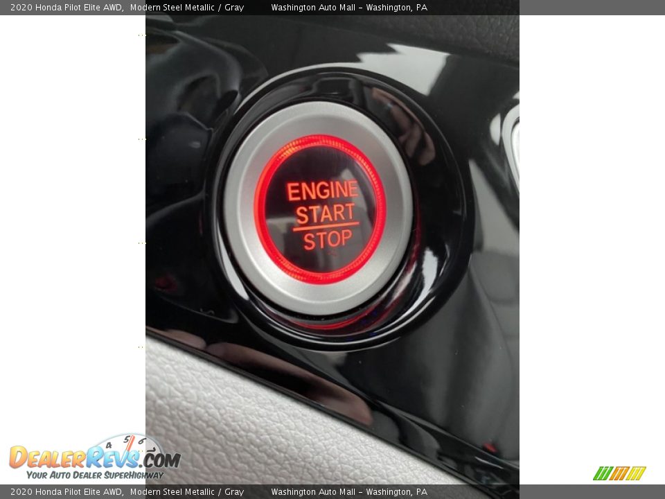 2020 Honda Pilot Elite AWD Modern Steel Metallic / Gray Photo #33