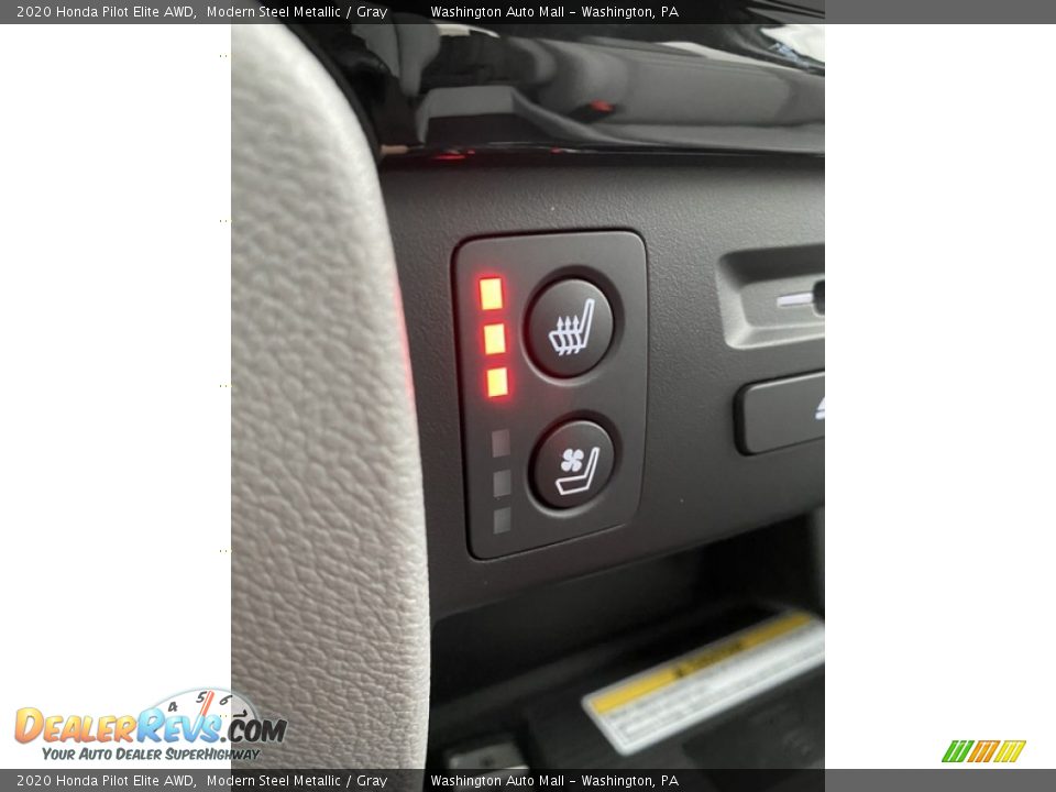 2020 Honda Pilot Elite AWD Modern Steel Metallic / Gray Photo #34