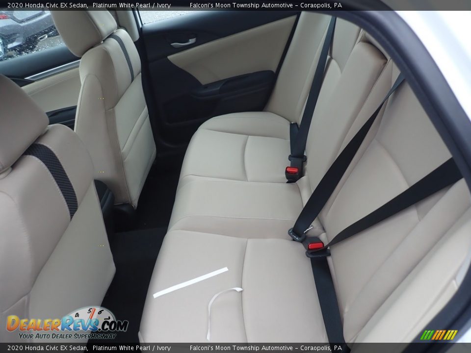 2020 Honda Civic EX Sedan Platinum White Pearl / Ivory Photo #8