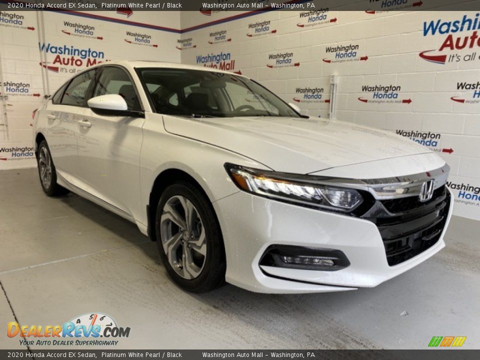 2020 Honda Accord EX Sedan Platinum White Pearl / Black Photo #2