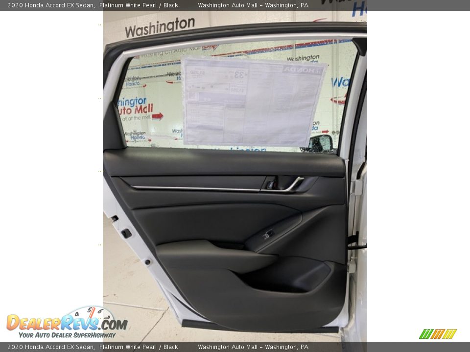 2020 Honda Accord EX Sedan Platinum White Pearl / Black Photo #16