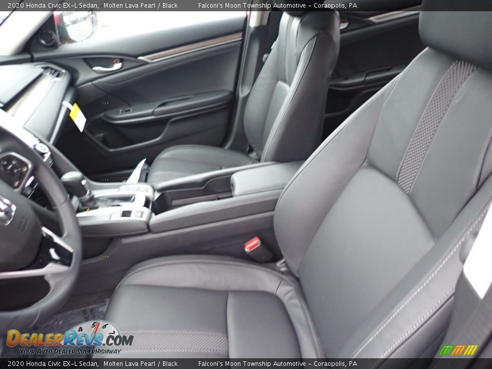 2020 Honda Civic EX-L Sedan Molten Lava Pearl / Black Photo #8