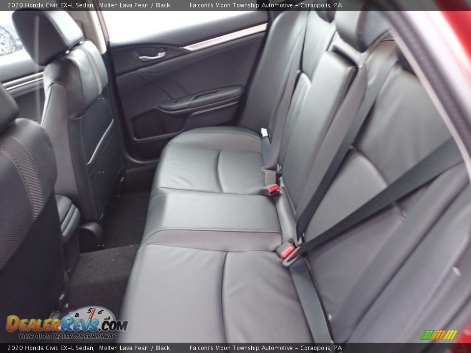 2020 Honda Civic EX-L Sedan Molten Lava Pearl / Black Photo #9