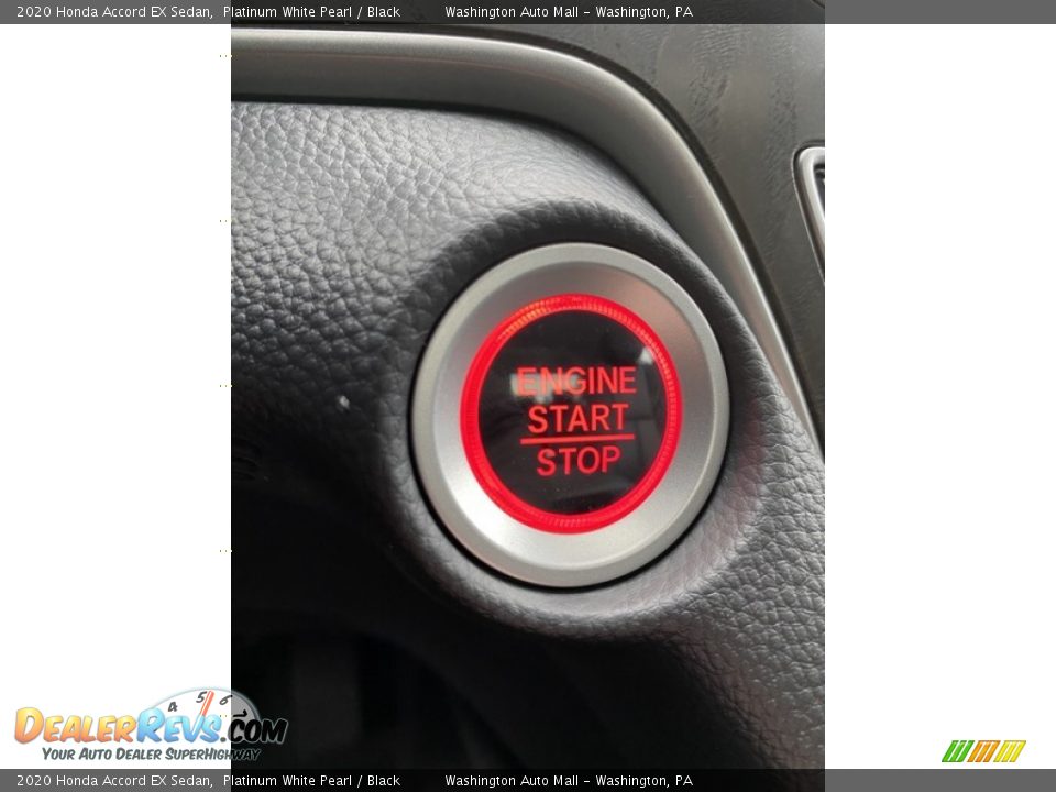 2020 Honda Accord EX Sedan Platinum White Pearl / Black Photo #28