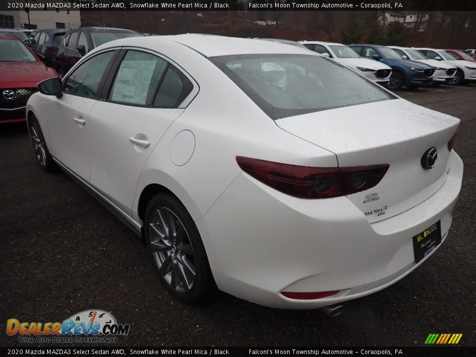 2020 Mazda MAZDA3 Select Sedan AWD Snowflake White Pearl Mica / Black Photo #6
