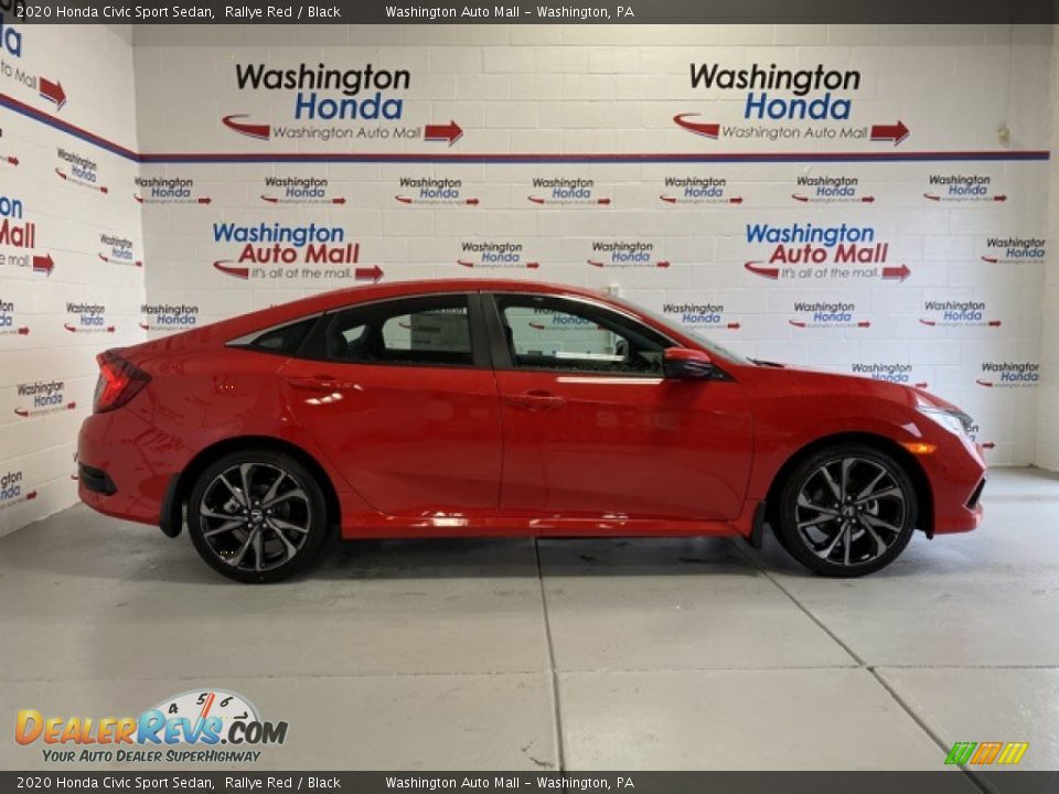 2020 Honda Civic Sport Sedan Rallye Red / Black Photo #1