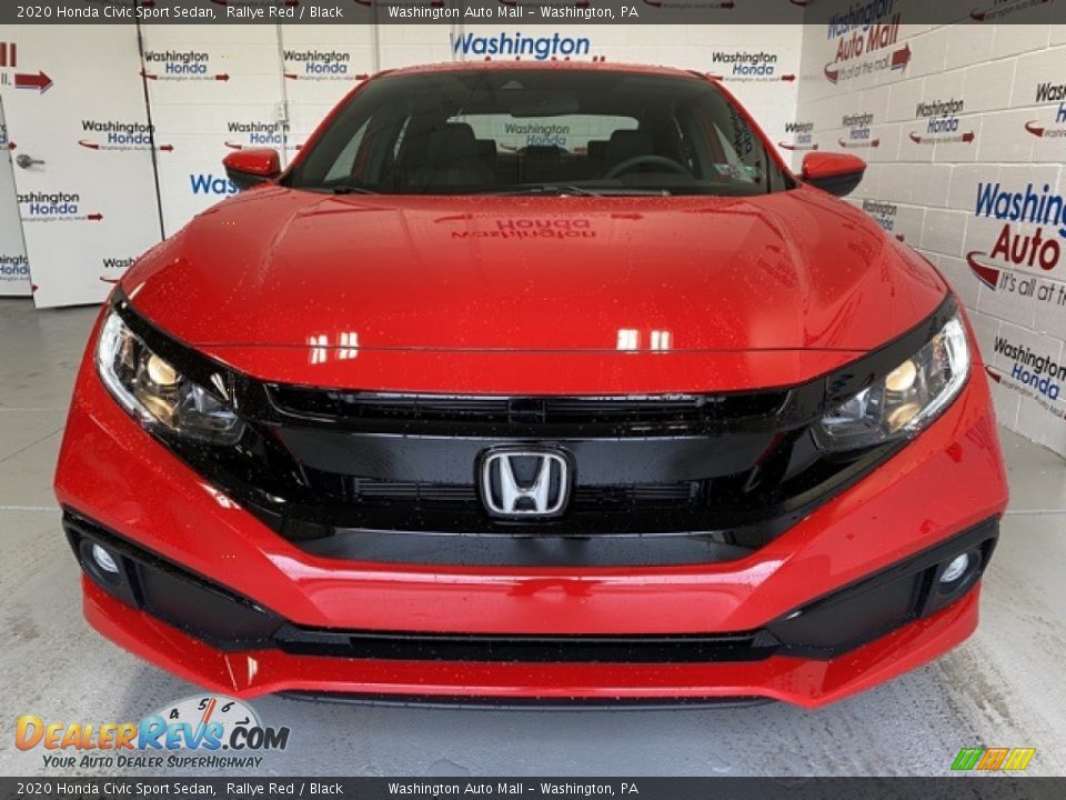 2020 Honda Civic Sport Sedan Rallye Red / Black Photo #3