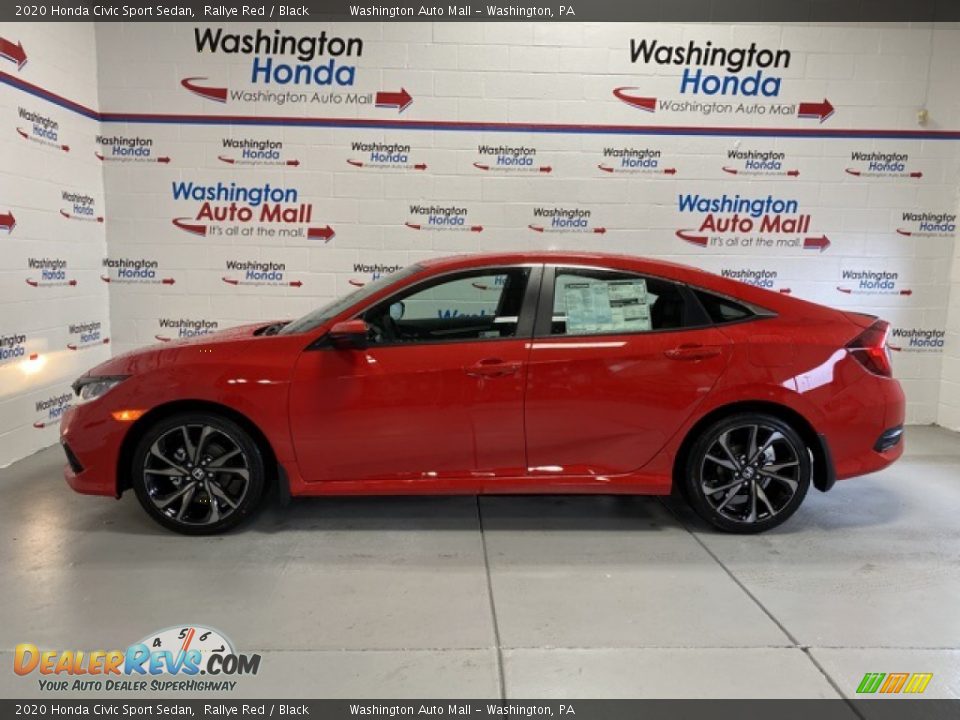 2020 Honda Civic Sport Sedan Rallye Red / Black Photo #5