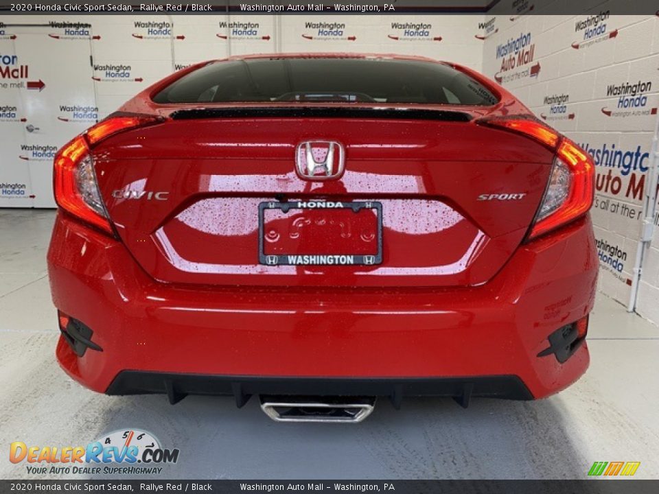 2020 Honda Civic Sport Sedan Rallye Red / Black Photo #7