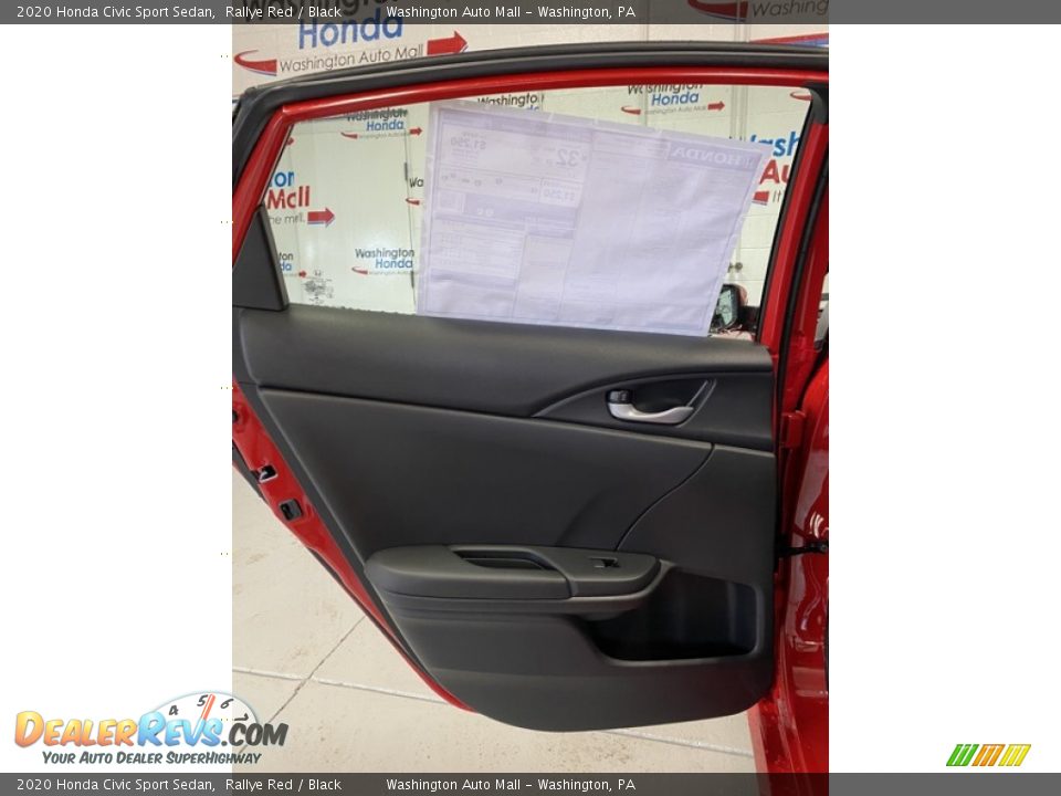 2020 Honda Civic Sport Sedan Rallye Red / Black Photo #16
