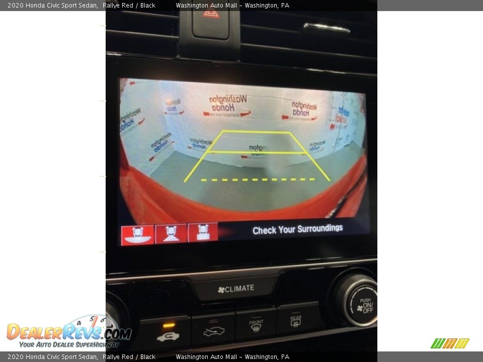 2020 Honda Civic Sport Sedan Rallye Red / Black Photo #27