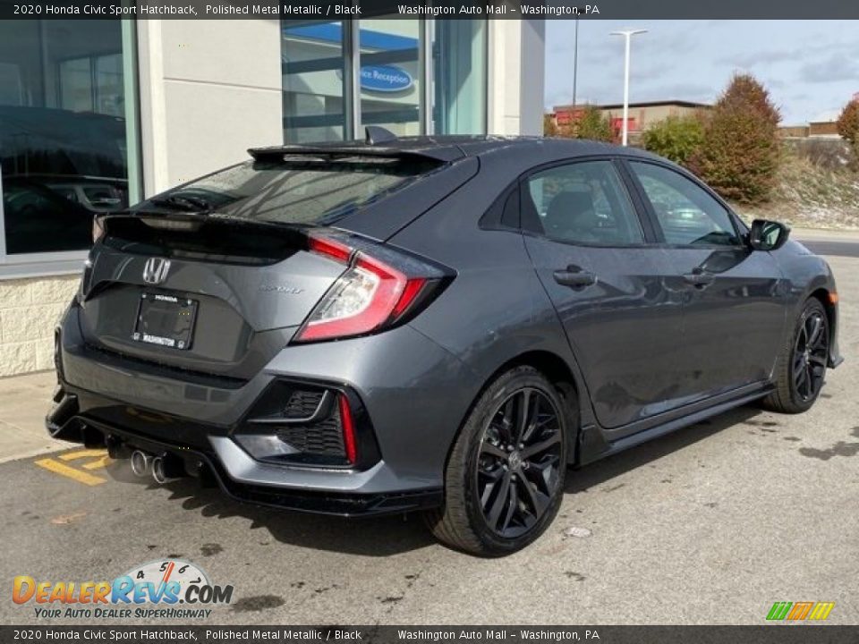 2020 Honda Civic Sport Hatchback Polished Metal Metallic / Black Photo #7