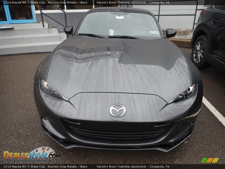 2019 Mazda MX-5 Miata Club Machine Gray Metallic / Black Photo #4