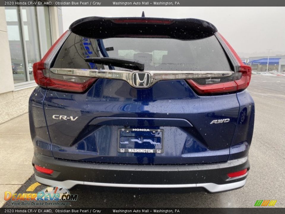 2020 Honda CR-V EX AWD Obsidian Blue Pearl / Gray Photo #6