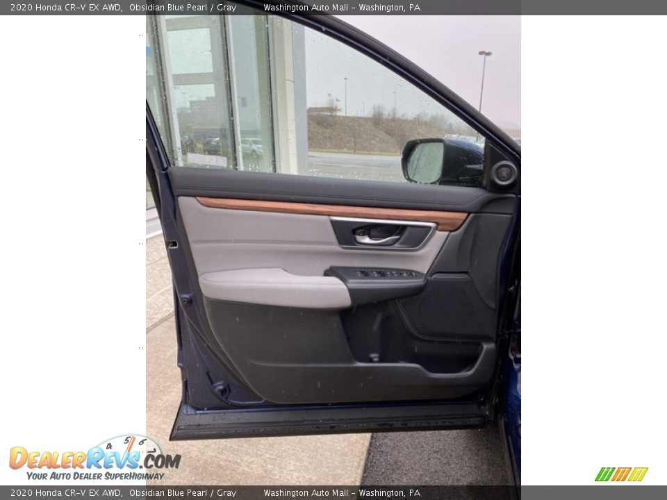2020 Honda CR-V EX AWD Obsidian Blue Pearl / Gray Photo #10