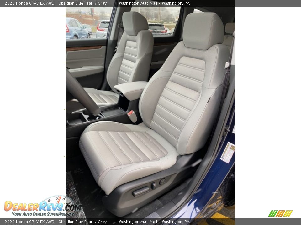 2020 Honda CR-V EX AWD Obsidian Blue Pearl / Gray Photo #14