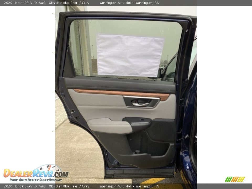 2020 Honda CR-V EX AWD Obsidian Blue Pearl / Gray Photo #16