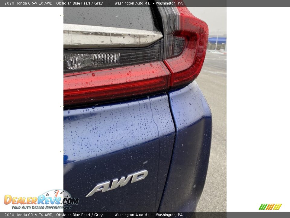 2020 Honda CR-V EX AWD Obsidian Blue Pearl / Gray Photo #22