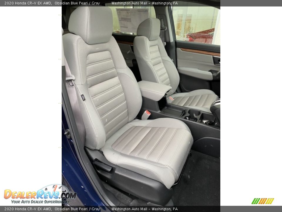 2020 Honda CR-V EX AWD Obsidian Blue Pearl / Gray Photo #24