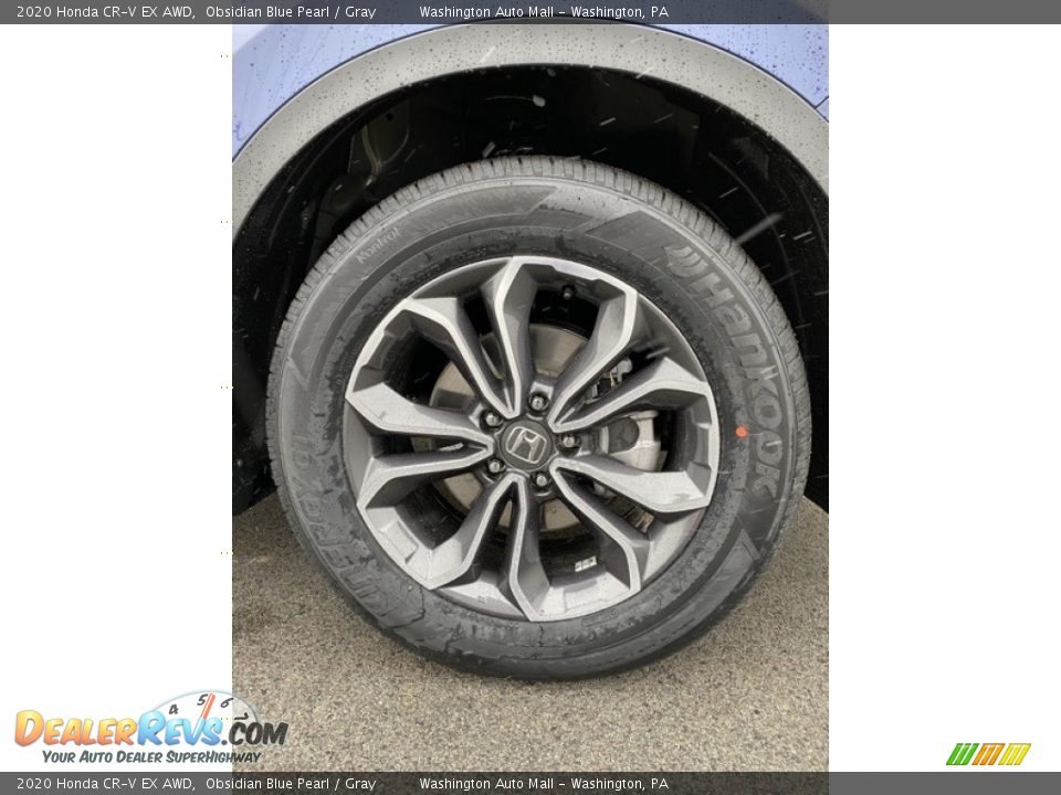 2020 Honda CR-V EX AWD Obsidian Blue Pearl / Gray Photo #27