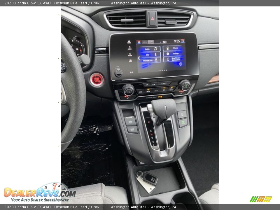 2020 Honda CR-V EX AWD Obsidian Blue Pearl / Gray Photo #29