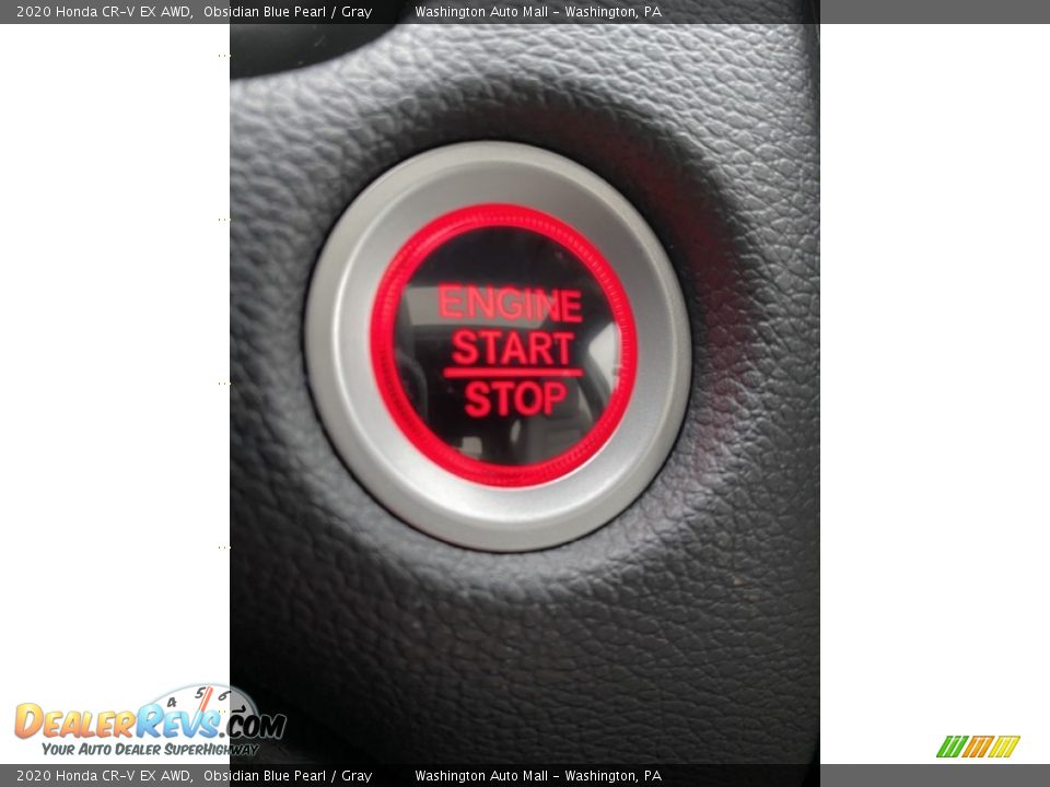 2020 Honda CR-V EX AWD Obsidian Blue Pearl / Gray Photo #33