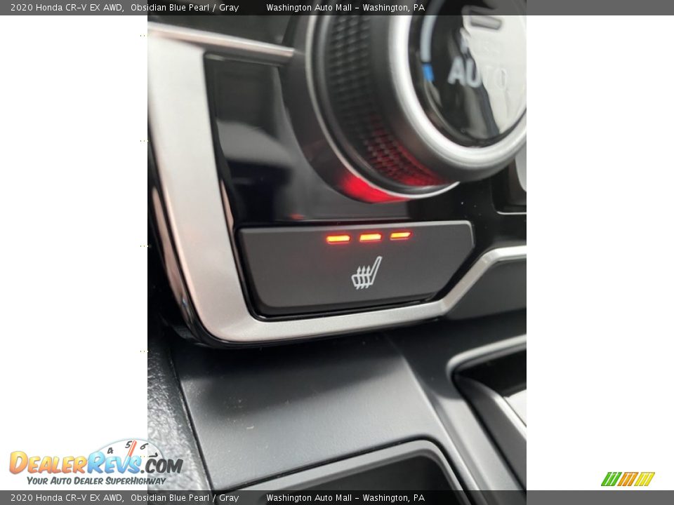 2020 Honda CR-V EX AWD Obsidian Blue Pearl / Gray Photo #34