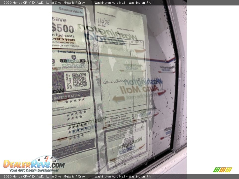 2020 Honda CR-V EX AWD Lunar Silver Metallic / Gray Photo #15
