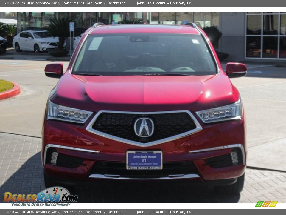 2020 Acura MDX Advance AWD Performance Red Pearl / Parchment Photo #3