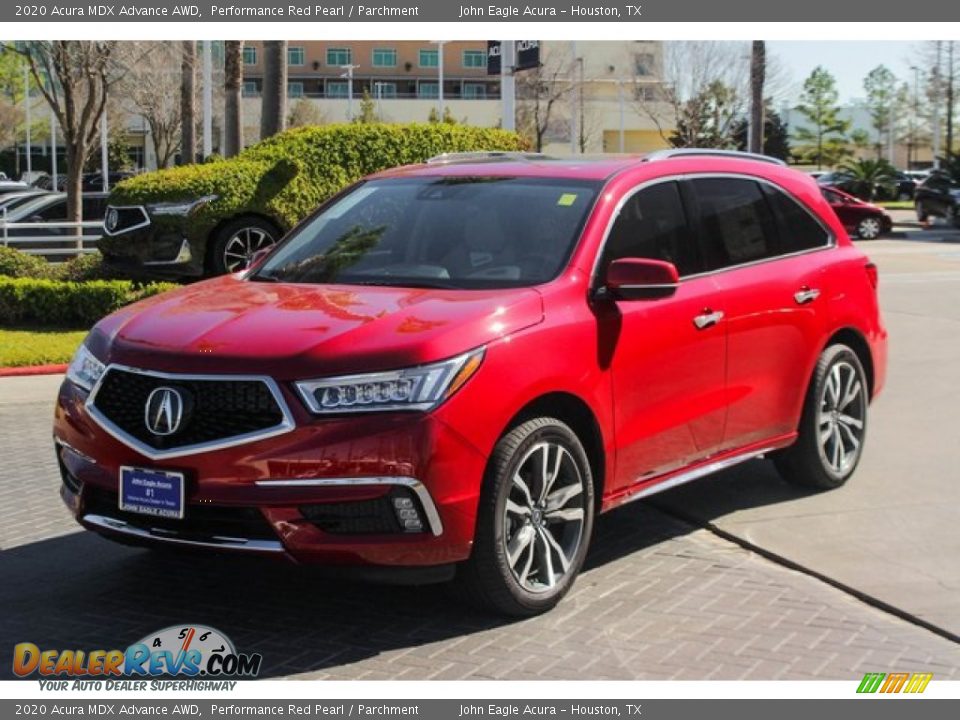 2020 Acura MDX Advance AWD Performance Red Pearl / Parchment Photo #4