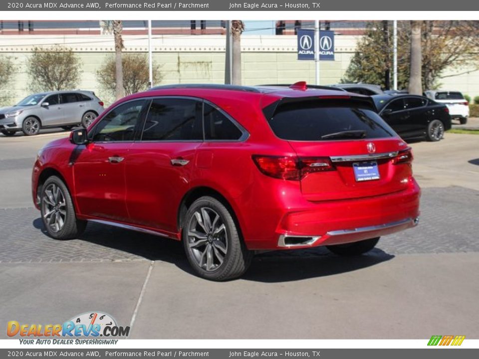 2020 Acura MDX Advance AWD Performance Red Pearl / Parchment Photo #6