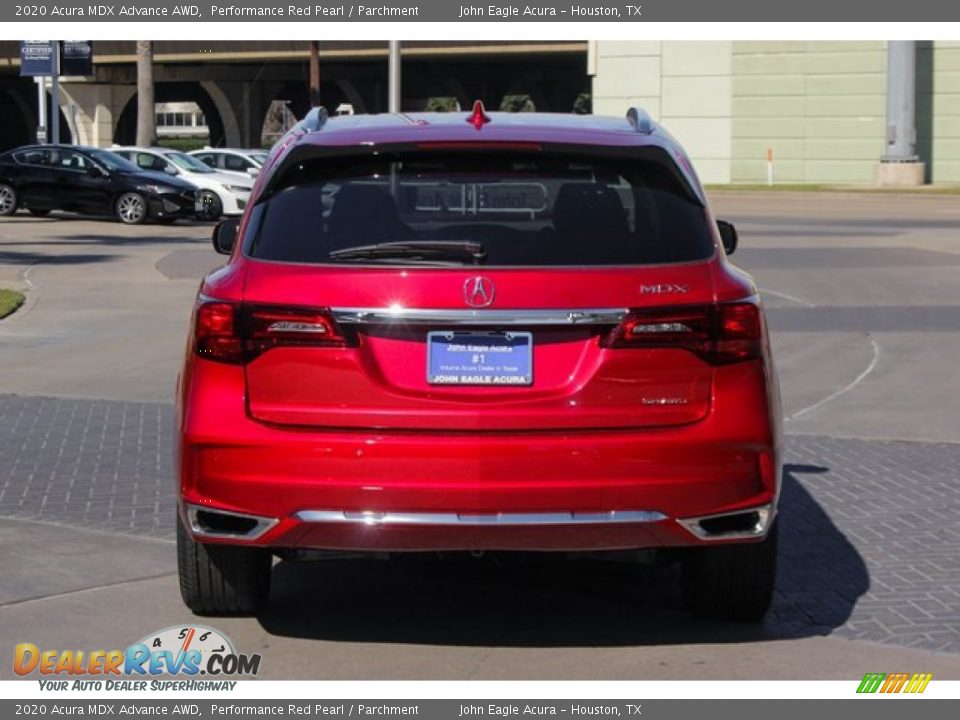 2020 Acura MDX Advance AWD Performance Red Pearl / Parchment Photo #7