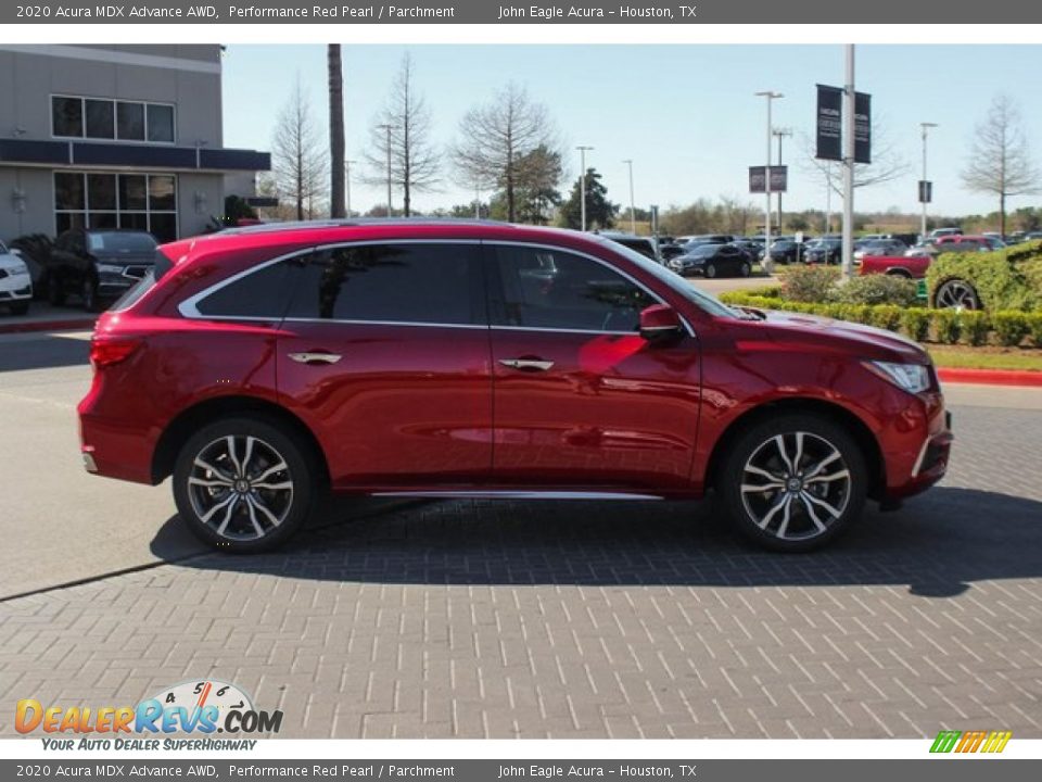 2020 Acura MDX Advance AWD Performance Red Pearl / Parchment Photo #9