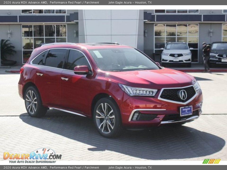 2020 Acura MDX Advance AWD Performance Red Pearl / Parchment Photo #2