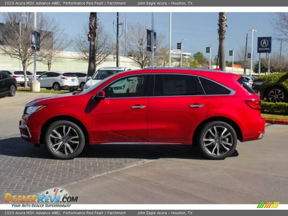 2020 Acura MDX Advance AWD Performance Red Pearl / Parchment Photo #5