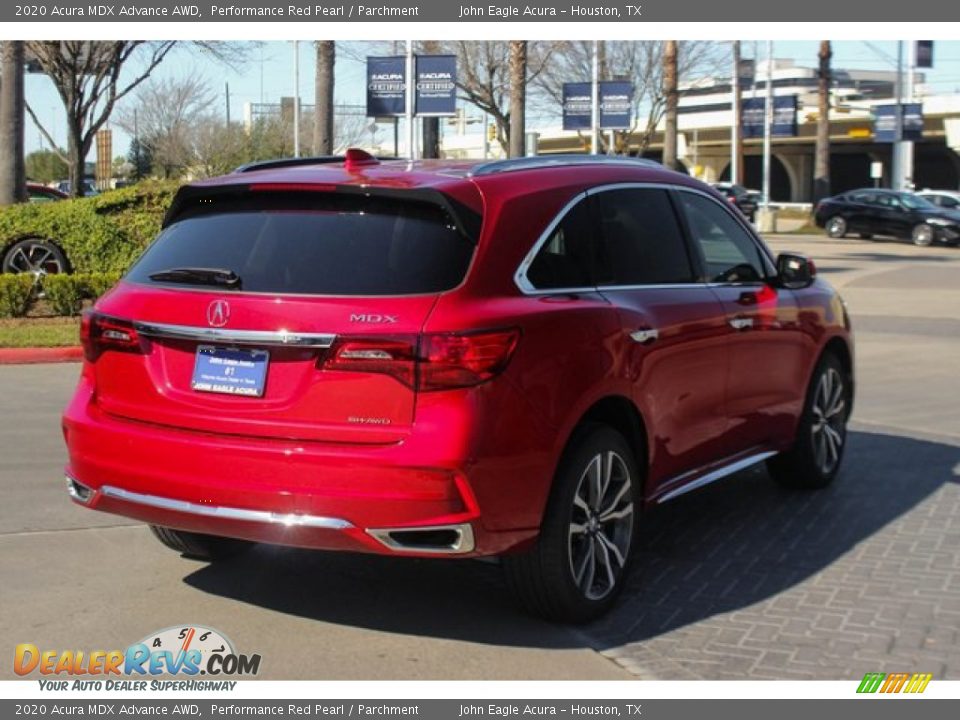 2020 Acura MDX Advance AWD Performance Red Pearl / Parchment Photo #8