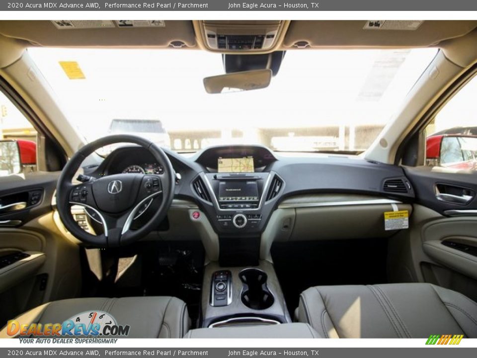 2020 Acura MDX Advance AWD Performance Red Pearl / Parchment Photo #10