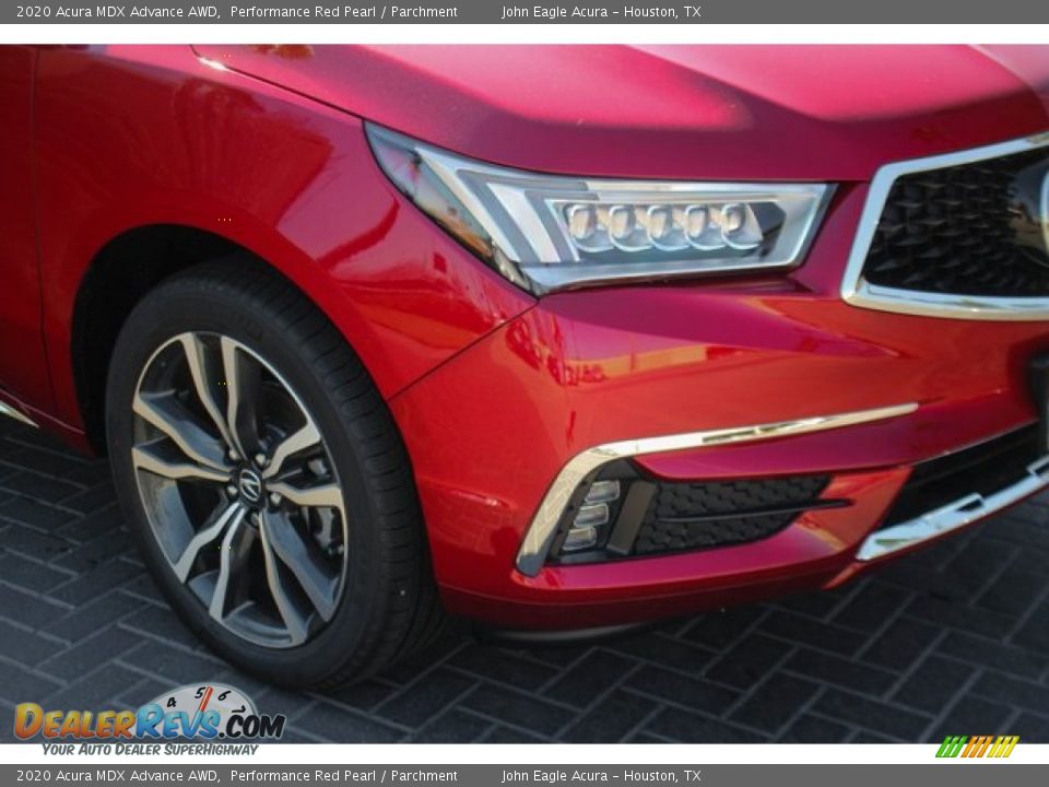 2020 Acura MDX Advance AWD Performance Red Pearl / Parchment Photo #11