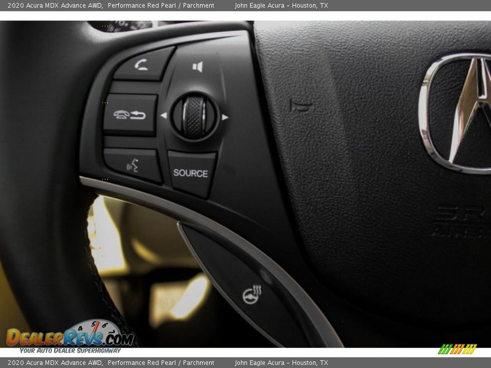 2020 Acura MDX Advance AWD Performance Red Pearl / Parchment Photo #34