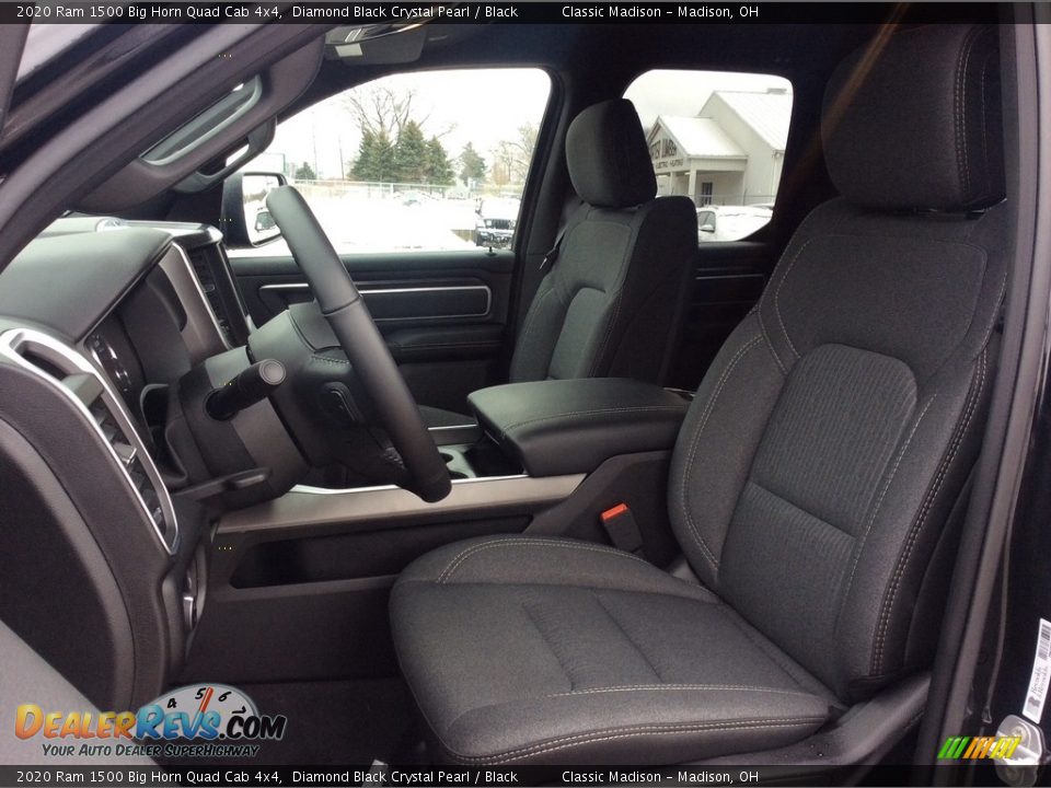 2020 Ram 1500 Big Horn Quad Cab 4x4 Diamond Black Crystal Pearl / Black Photo #2