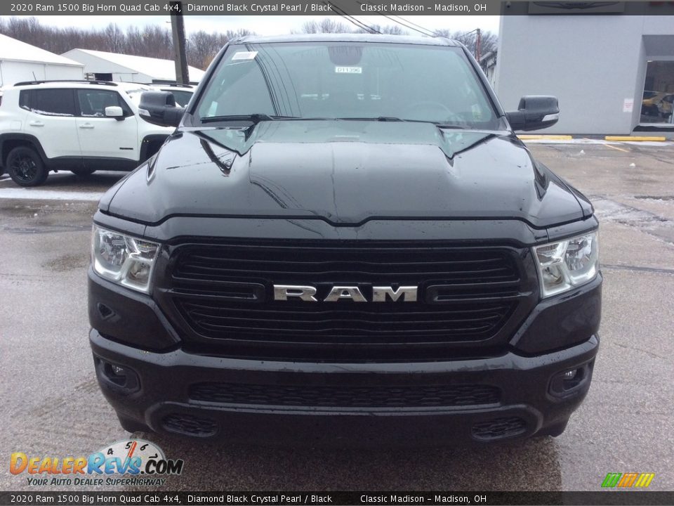 2020 Ram 1500 Big Horn Quad Cab 4x4 Diamond Black Crystal Pearl / Black Photo #4