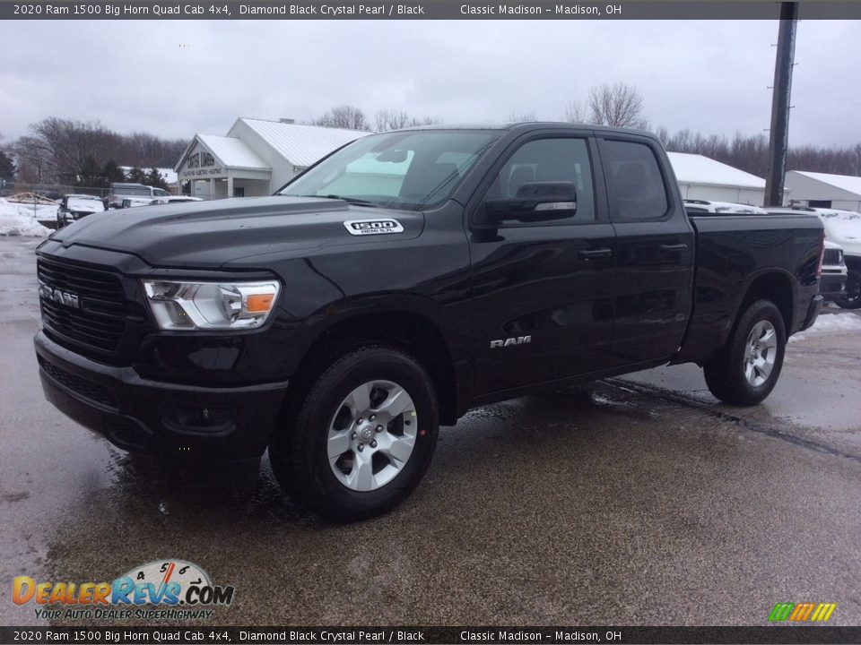 2020 Ram 1500 Big Horn Quad Cab 4x4 Diamond Black Crystal Pearl / Black Photo #5